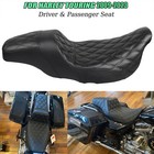 Black Step-up Extended Reach Seat For Harley Touring Road King Glide 09-23 Black