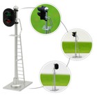 3pcs Model Trains Ho Scale 1 87 Block Track Signals 2-leds Green Red With Ladder