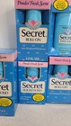 Lot Of 5 Vintage Secret Powder Fresh Scent Round Solid   Roll-on 1986-87 Nos