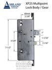 Ashland Multipoint Lock Xp25 3 Point Shootbolt  60mm Backset 20mm Faceplate
