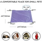 Small Animal Soft Plush Hanging Bed Pet Hammock For Guinea Pig Rat Cage Fun Toy 