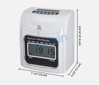 Lcd Display Employee Attendance Punch Time Clock Payroll Recorder 100 Cards