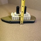 Wooden Toy Boats Folk Art Vintage Tug Battleship   47   