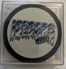 Six Echl Hockey Pucks From Multiple Teams  With Display Cases 
