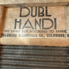 Vintage Dubl Handi Washboard Columbus Washboard Co Wood Metal