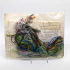 Riverboat Steamboat Crewel Embroidery Needlework Kit 12x16 Wool Linen Vtg 1980