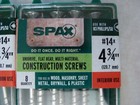 Qty 24 Spax  14 4-3 4  Construction Screws Lot Philip Unidrive Multiple Material