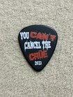 Motley Crue    nikki Sixx    2023 Tour Guitar Pick-rare