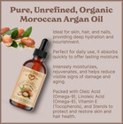 Moroccan Argan Oil  2oz  100  Pure And Natural  Cold-pressed  Organic  Natural M