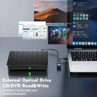 Slim Laptop External Cd Dvd Rw Drive Usb 3 0 Writer Cd Dvd Burner   10 Discs