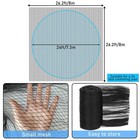 24ft Round Leaf Net Cover For Above Ground Pools - Winter Mesh Safety Cover
