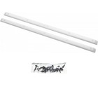 Powell Peralta Old School Skateboard Rails 14 5  White Rib Bones Reissue Plastic