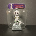Solar Powered Dancing Bobblehead Toy New - Halloween Stacked Skeletons Hands