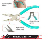 Jewelry Pliers Set Stainless Steel Crafting Tools With Tweezers For Beading