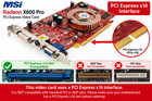 Msi Ati Radeon X600 Pro Pci-e X16 Video Graphics Card Gpu