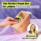Funny Wooden Spider Prank Box Toy - Gag Gift For April Fools Or Birthdays