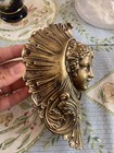 Antique Exquisite Solid Bronze Jenny Linn Billiard Corner Pocket