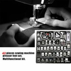 42 Pcs Sewing Machine Presser Foot Feet Tool Kit Set For Brother Singer Domestic