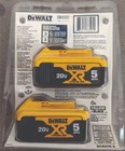 2pcs For Dewalt  20v Li-ion 5 0ah Rechargeable Batteries  Dcb205-2 New   