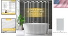 Lightweight 72  X 84  Transparent Shower Curtain Liner With Weighted Magnets