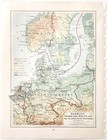 1916 Map Scandinavia German Empire Netherlands Belgium Europe Political Dwss9