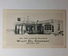 1930s Phillips 66 Gas Station Wyatt Oil Photo Postcard Vintage Belton Missouri