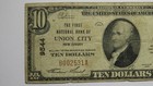  10 1929 Union City New Jersey Nj National Currency Bank Note Bill  9544 Fine 