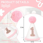 Pink First Birthday Party Crown For Baby Girls - Blush 1st Birthday Hat