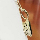 2 Ct Round Cut Lab-created Black Diamond Pendant Necklace 14k White Gold Plated