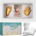 Baby Keepsake Hand Casting Kit With Shadow Box Frame - Plaster Hand Mold Baby   
