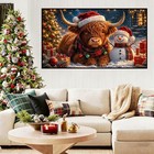 Igoodom Christmas Large Diamond Art Kits For Adults  Cow Diamond Art Gmzs-126