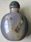 Antique Chinese Ovoid Shadow Agate Snuff Bottle