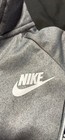 Nike Boys Gray Fleece Full Zip Hooded Hoodie Long Sleeve Polyester Solid  M
