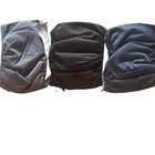 Lot Of 3 Reusable Cloth Diaper Covers One Size Black Gray Blue