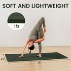 Fitvids 1 2  Thick High Density Exercise Yoga Mat  Carrying Strap  Jasper Green