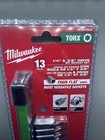 Milwaukee 48-22-9532 1 4 In  And 3 8 In  Drive Torx Bit Socket Set  13-piece 
