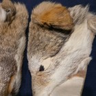Alaska Native Fur Leather Mittens Coyote Vintage Eskimo Inuit Large 
