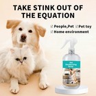 Pet Odor Eliminator Spray Dog Cat Urine Stain Remover Enzyme Cleaner 17oz