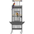 61  Large Bird Cage With Play Top   Rolling Caster Wheels Pet Parrot Cage House