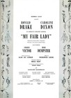 My Fair Lady Souvenir Program Ronald Drake Caroline Dixon 