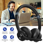 Wireless Bluetooth Headset Noise Cancelling Over The Head Boom W mic For Trucker