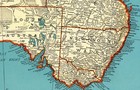 1940 Vintage Australia Map Atlas Map Of Australia Gallery Wall Decor 2110