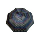 42  Automatic Open Rain Umbrella Black Multi-color