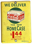 Vintage Coca-cola 5  X 7  Porcelain Metal 24 Bottles Case Advertisement Sign