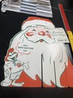 7up Fresh-up Freddie Mascot Character Old Vintage Santa Claus Soda Sign Topper