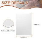 10pcs Metal Business Cards Blank 4 7x3 1x0 024 Inch Mirror Laser Engrave White 