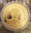 Donald Trump President Maga Potus Carded Coin Collectors Item New Free Uk Post