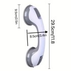 1pc Shower Grab Bar 12  Showers Suction Bar Handle Bathroom Safety Grip Handle