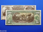 Reproduction  500 1865 National Bank Note Us Paper Money Currency Copy