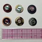 Vintage Buttons Lot   Rhinestones   Sewing Crafts   6 Pieces